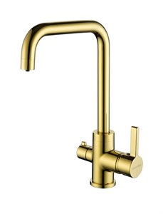 Смеситель для кухни Paulmark Logas Lo213021-G золото lo213021-g
