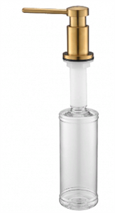 Дозатор для жидкого мыла Paulmark BREVIT D005-BG брашированное золото