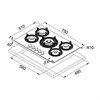 Газовая поверхность Franke FHMF 755 4G DC C WH 106.0541.753 - фото 130107