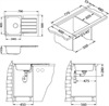 Кухонная мойка Alveus Line Maxim 80 SAT-90 (с сифоном 1127251) 1100216 1100216 - фото 130535