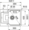 Кухонная мойка Franke UBG 611-62 (114.0612.257-114.0595.317) бежевый 114.0595.317 - фото 131652