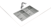 Кухонная мойка Teka Flexlinea RS15 2B 740 (115030009) 115030009 - фото 132196