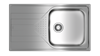 Металлическая мойка Teka UNIVERSE 50 T-XP 1B 1D PLUS POLISHED 115110022 - фото 132260