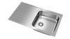 Металлическая мойка Teka UNIVERSE 50 T-XP 1B 1D PLUS POLISHED 115110022 - фото 132262
