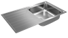 Металлическая мойка Teka UNIVERSE 50 T-XP 1B 1D PLUS POLISHED 115110022 - фото 132263
