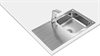 Металлическая мойка Teka UNIVERSE 50 T-XP 1B 1D PLUS POLISHED 115110022 - фото 132264