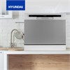 Посудомоечная машина Hyundai DT503 СЕРЕБРИСТЫЙ,  компактная, настольная, 55см, загрузка 8 комплектов, серебристая 1456988 - фото 133897