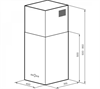 Каминная вытяжка Lex Mono 400 Black chti000415 - фото 150158
