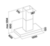 Островная вытяжка Falmec Line Pro 120 CLPI20.E3P2#ZZZI410F clpi20.e3p2#zzzi410f - фото 150398