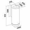 Вытяжка пристенная Falmec Polar White 35 CPWN90.E0P2#ZZZB491F cpwn90.e0p2#zzzb491f - фото 150853