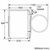 Стиральная машина Bosch Serie 8 WNC254ARSN, с фронтальной загрузкой, 10.5кг, с сушкой, с английской панелью управления wnc254arsn - фото 164159