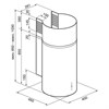 Каминная вытяжка Krona Tetis 400 Inox 4P ка-00002598 - фото 165454