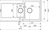 Кухонная мойка Kuppersberg Modena 1,5B2D BEIGE 00008305 - фото 183196