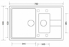 Кухонная мойка Kuppersberg Modena 1,5B1D GREY 00008339 - фото 183224