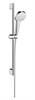 Душевой гарнитур Hansgrohe Croma Select S Multi 26560400 0.65 м, корпус хром, лицевая часть белая, 3 режима струи 26560400 - фото 187906