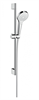 Душевой гарнитур Hansgrohe Croma Select S Vario 26562400, штанга 65 см, корпус хром, лицевая часть белая, 3 режима струи 26562400 - фото 187912