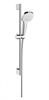 Душевой гарнитур Hansgrohe 26582400 Croma Select E Vario, штанга 65 см, корпус хром, лицевая часть белая, 3 режима струи 26582400 - фото 187980