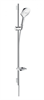 Душевой гарнитур Hansgrohe Raindance Select E 120 26621400, 90 см, 3 режима струи, корпус хром, лицевая часть белая 26621400 - фото 188033