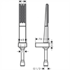 Душевой набор Hansgrohe Rainfinity 26856700 100 1jet, белый матовый, 1 режим струи 26856700 - фото 188271