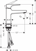 Смеситель Hansgrohe Metropol 32500700 для раковины, белый матовый 32500700 - фото 189701