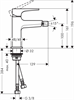 Смеситель для биде Hansgrohe Metropol 32520670, черный матовый 32520670 - фото 189773
