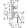 Смеситель Hansgrohe Rebris 72468000 E для душа, хром 72468000 - фото 197928