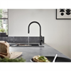 Смеситель Hansgrohe Talis 210 M54, для кухонной мойки, с вытяжным изливом, чёрный матовый, 72800670 72800670 - фото 198354