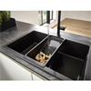 Смеситель Hansgrohe Talis 210 M54, для кухонной мойки, с вытяжным изливом, чёрный матовый, 72800670 72800670 - фото 198355