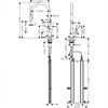 Кухонный смеситель Hansgrohe Talis M54, 72801800, с вытяжным изливом, в комплекте с коробом sBox для шланга, 2 режима струи, под сталь 72801800 - фото 198388