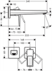 Смеситель Hansgrohe Metropol 74526000 225 для раковины, хром 74526000 - фото 200595