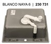 Blanco Naya 6, мойка, гранит, черный - фото 20812