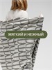 МИРОМА хлопковый плед оливково-бежевый 130х170 206804 - фото 217462