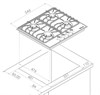 Газовая варочная панель Kuppersberg FQ 602 C 00006012 - фото 220365