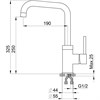 Смеситель Granula GR-0041 0041ch, для кухонной мойки, хром 0041, хром - фото 221801