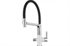 Смеситель Granula GR-0075 0075wh, для кухонной мойки, с подключением к фильтру, гибкий излив, арктик 0075, арктик - фото 221827