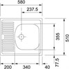Кухонная мойка Franke ETN 611-58 нерж. сталь (028.057.300) (101.0009.362) оборачиваемая 101.0009.362 - фото 222242