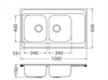 Кухонная мойка Alveus CLASSIC PRO 80 SAT-90 (1130472) 1130472 - фото 223544