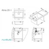 Кухонная мойка Alveus ATROX 30 ARCTIC-G11 белый (1131991) 1131991 - фото 223593