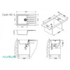 Кухонная мойка Alveus CADIT 40 TERRA-G22 песчаный (1132028) 1132028 - фото 223636