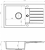 ALVEUS GRANITAL GENESIS AMARO 130 G91, мойка, гранит, черный 1133774 - фото 223678