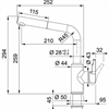 Кухонный смеситель Franke Urban 115.0595.083 (выдвижной шланг) хром 115.0595.083 - фото 224275