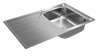 Металлическая мойка Teka UNIVERSE 45 T-XM 1B 1D MCTXT 115110029 - фото 224483
