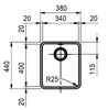 Кухонная мойка Franke KBX 110-34 (122.0036.607) 122.0036.607 - фото 224947