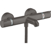 Смеситель Hansgrohe Ecostat Comfort для ванны и душа, термостатический, хром черный шлифованный, 13114340 13114340 - фото 225217
