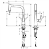 Смеситель для кухни Hansgrohe Metris 14834000 с выдвижным изливом 220, хром 14834000 - фото 225742