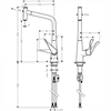 Смеситель Hansgrohe Metris Select 14884800 для кухни, сталь 14884800 - фото 225772