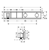 Смеситель Hansgrohe RainSelect 15355600 для душа, термостатический, черный 15355600 - фото 225879