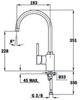 Смеситель для мойки Teka ARK 915 chrome 239151200 239151200 - фото 228636