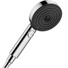 Душевая лейка Hansgrohe Pulsify 24111000 Select S, EcoSmart 3 режима струи, хром глянцевый, диск графит 24111000 - фото 228663