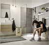 Душевая лейка Hansgrohe Pulsify 24111000 Select S, EcoSmart 3 режима струи, хром глянцевый, диск графит 24111000 - фото 228669